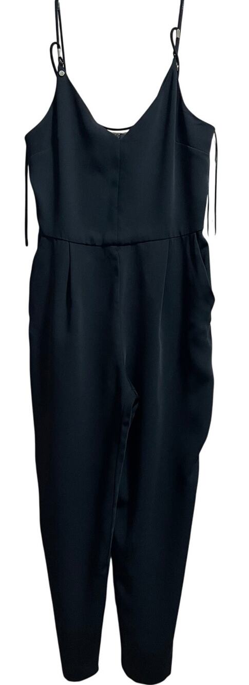 Zara Basic Black Women's Size Small Sleeveless Jumpsuit
